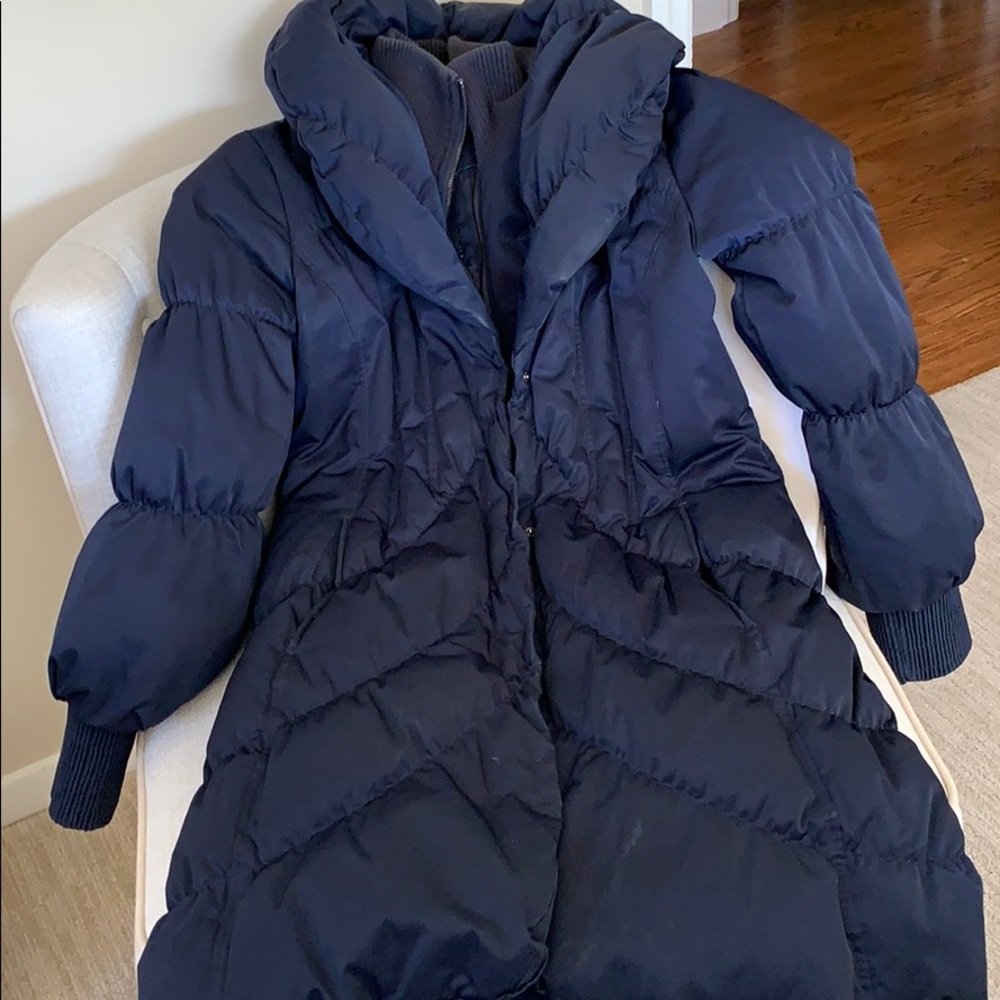 Feminine and warm puffer down coat